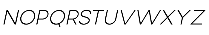 Kenala Light Italic Font UPPERCASE
