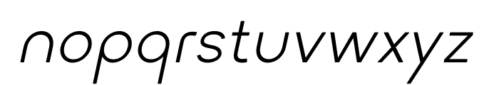 Kenala Light Italic Font LOWERCASE