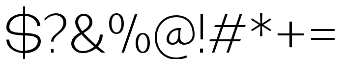 Kencana-ExtraLight Font OTHER CHARS