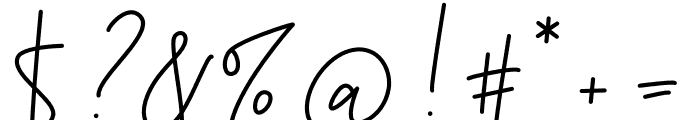 Kendra Signature Font OTHER CHARS