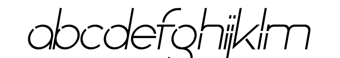 Kent Corner Italic Font LOWERCASE