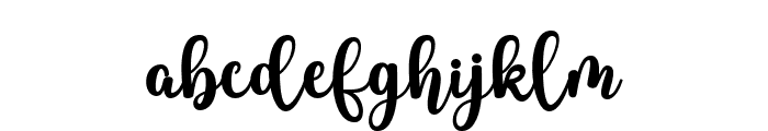 KettiyZalliyaScript Font LOWERCASE