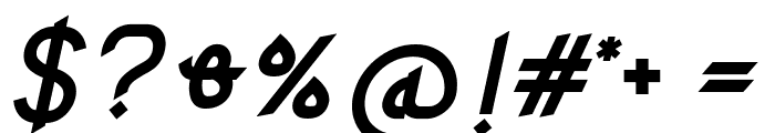 Ketupat Bold Italic Font OTHER CHARS