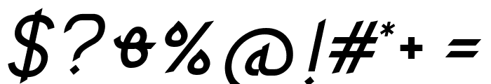 Ketupat Italic Font OTHER CHARS