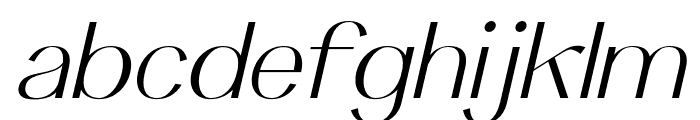 Keystone Light Italic Font LOWERCASE