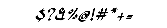 Kharawitah-Italic Font OTHER CHARS