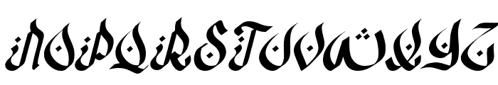 Kharawitah-Italic Font UPPERCASE