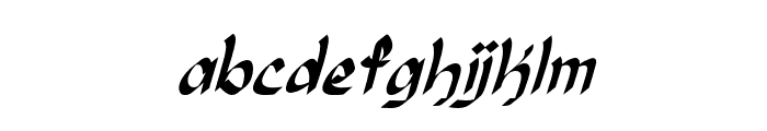 Kharawitah-Italic Font LOWERCASE