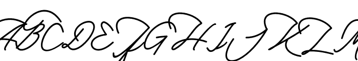 Khardasthan Signature Font UPPERCASE
