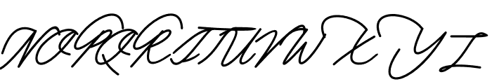 Khardasthan Signature Font UPPERCASE