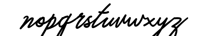 Khardasthan Signature Font LOWERCASE