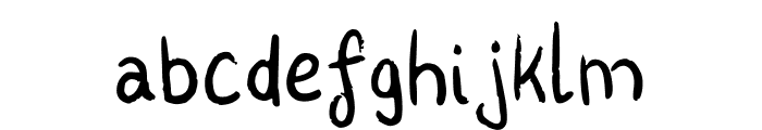 Kharu Regular Font LOWERCASE