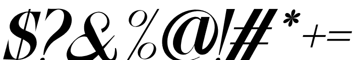 Kheffila Italic Font OTHER CHARS