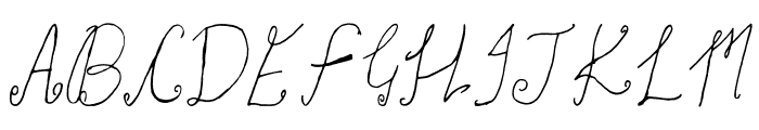 Khwaja Italic Font LOWERCASE