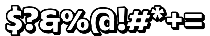 Kiara Rounded 019 Bold Shadow Font OTHER CHARS