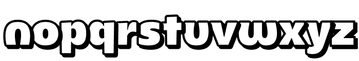 Kiara Rounded 022 Black Shadow Alt Font LOWERCASE