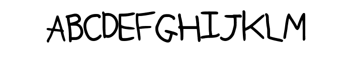 Kid Handwriting By Sque Regular Font UPPERCASE