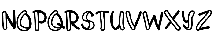 Kiddie Barra Hollow Font UPPERCASE