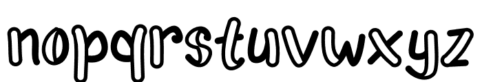 Kiddie Barra Hollow Font LOWERCASE