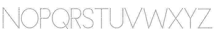 Kiddos Learning Dotted Font Font UPPERCASE