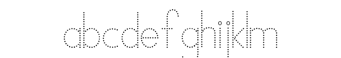 Kiddos Learning Dotted Font FONT