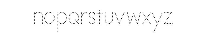 Kiddos Learning Dotted Font Font LOWERCASE