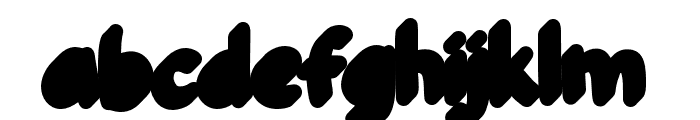Kiddosy-ExtrudeLeft Font LOWERCASE