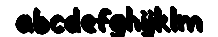 Kiddosy-ExtrudeRight Font LOWERCASE
