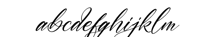 Kidhney Hallway Italic Font LOWERCASE
