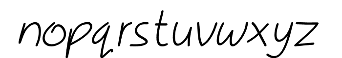 Kidle Italic Font LOWERCASE