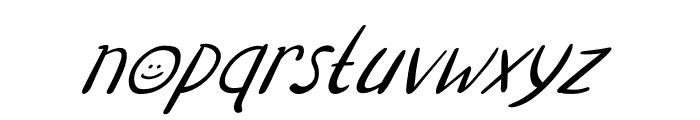 Kido Project Italic Font LOWERCASE