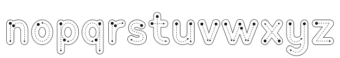 KidosOutline-Line Font LOWERCASE