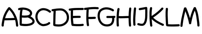 Kids Handwritten Font UPPERCASE