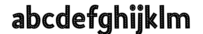 KidsDotlineRegular Font LOWERCASE