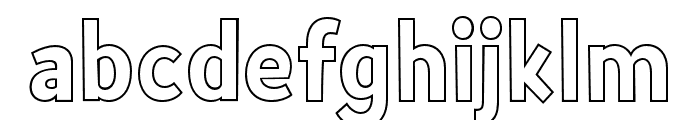 KidsOutlineRegular Font LOWERCASE