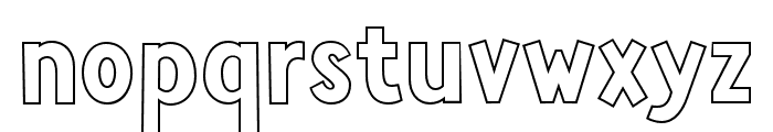 KidsOutlineRegular Font LOWERCASE