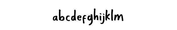 KidsRebel-Regular Font LOWERCASE