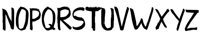 KidsScratchBrush Font UPPERCASE