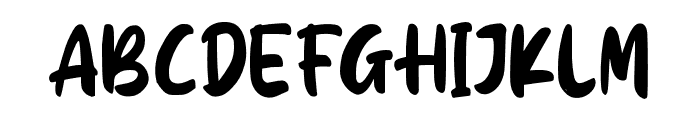 Kidsglow Font UPPERCASE