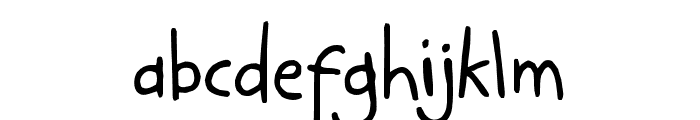 KidwritingBlack Font LOWERCASE