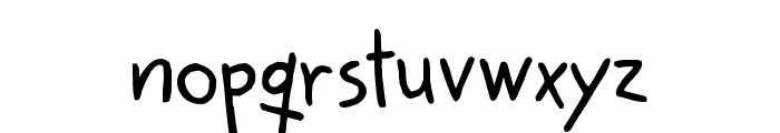 KidwritingBlack Font LOWERCASE