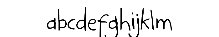 Kidwriting Font LOWERCASE