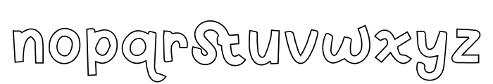 Kidzy Outline Font LOWERCASE