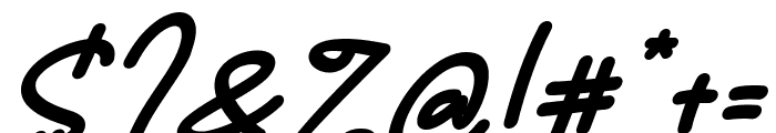 Kiki Sheep Italic Font OTHER CHARS