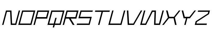 Kilomole-ThinItalic Font UPPERCASE