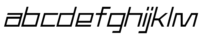 Kilomole-ThinItalic Font LOWERCASE