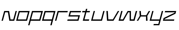 Kilomole-ThinItalic Font LOWERCASE