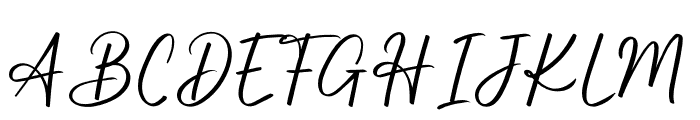 Kimberly Signature Font UPPERCASE