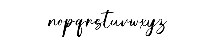 Kimberly Signature Font LOWERCASE