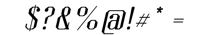 Kimbo-Italic Font OTHER CHARS